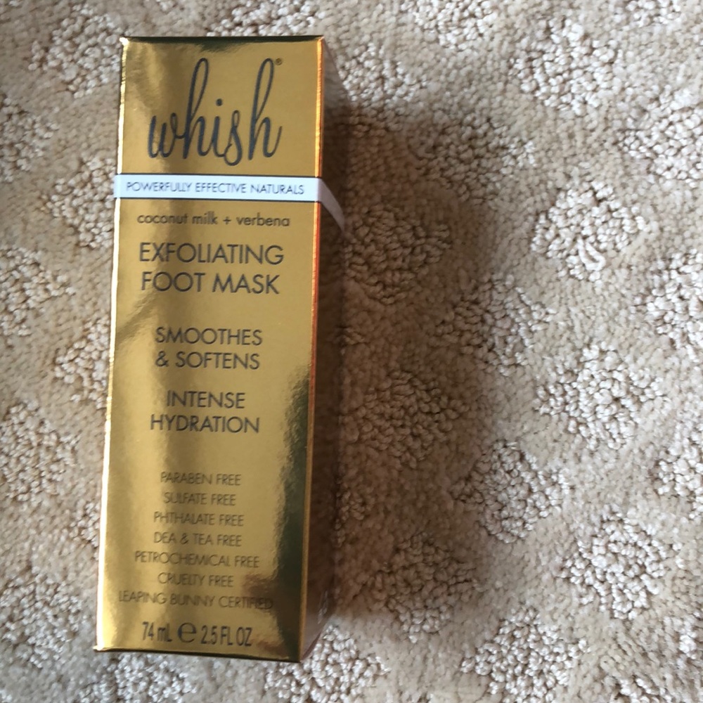 Whish exfoliating foot mask 2.5oz